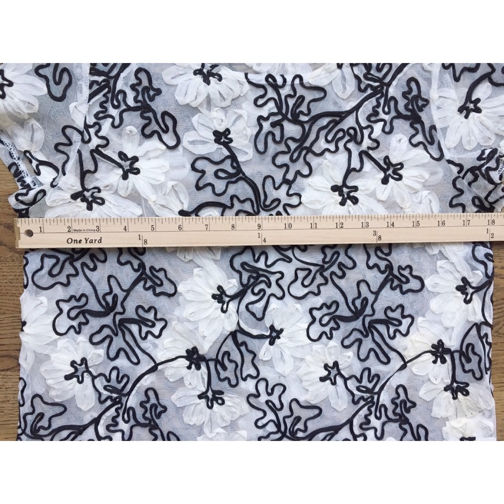 🌹Anthropology Meadow Rue sheer ribbon top🌹 - Picture 3 of 6